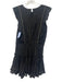 Misa Size XS Black & Gold Cotton Blend Elastic Waist Pinstripe Sleeveless Dress Black & Gold / XS