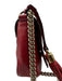 Gucci Red Pebbled Leather Embossed Logo Flap tassel keychain Crossbody Bag Red / S