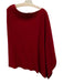 Eileen Fisher Size One Size Red Merino Wool Poncho Sweater Red / One Size