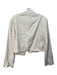 Frame Size L Beige Linen Blend Open Front Blazer Crop Jacket Beige / L