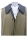 Burberry Size 40L Olive Wool Blend Solid Overcoat Men's Jacket 40L