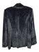 Sen Size L Black & Silver Polyester Shoulder Pads One Button Glitter Jacket Black & Silver / L