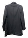 Reformation Size L Black Viscose Lapel Detail Darted Shoulder Pads Jacket Black / L