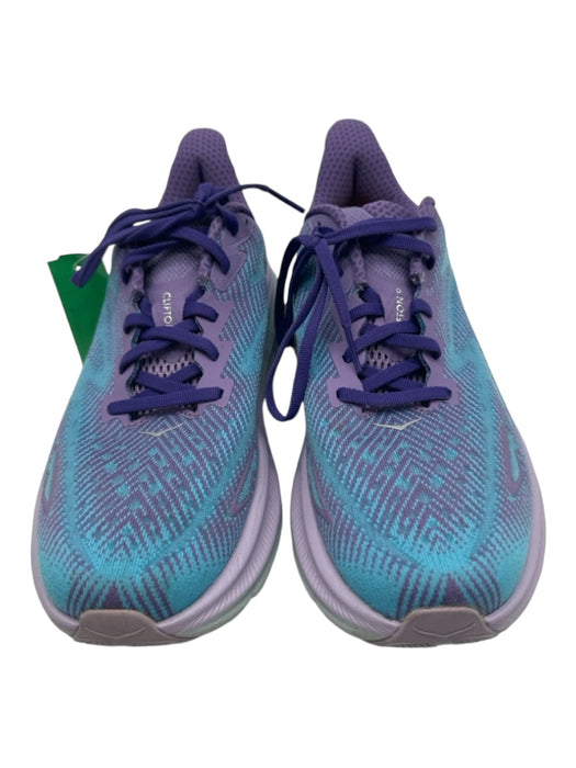 Hoka Shoe Size 8.5 Purple & Blue Synthetic Perforated Ombre Lace Up Sneakers Purple & Blue / 8.5