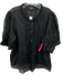 J. Crew Size XL Black Missing Fabric Tag 1/2 Puff Sleeve Pintuck Pleats Top Black / XL