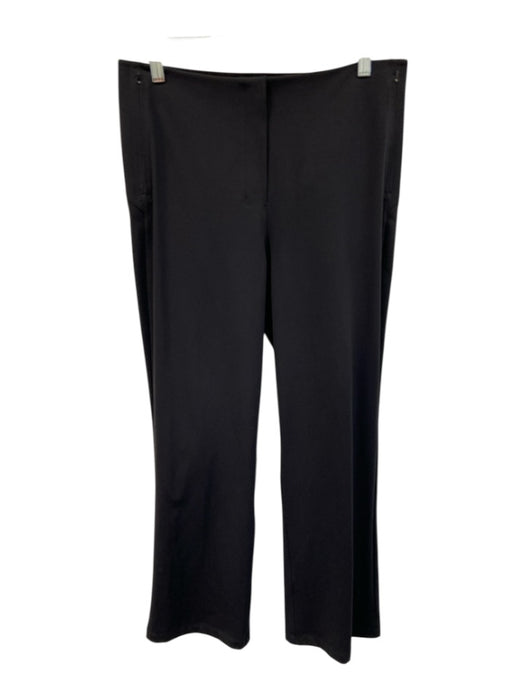 Lululemon Size 12 Black Nylon Blend Elastic Waistband Zip Pockets Trouser Pants Black / 12