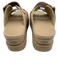 Ugg Shoe Size 8 Beige Leather Upper Suede Velcro Straps Mule Platform Sandals Beige / 8