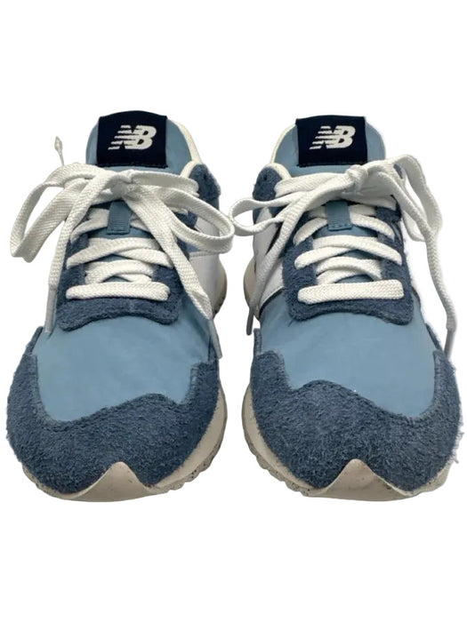New Balance Shoe Size 9 Blue & White textile upper Suede Detail Low Top Sneakers