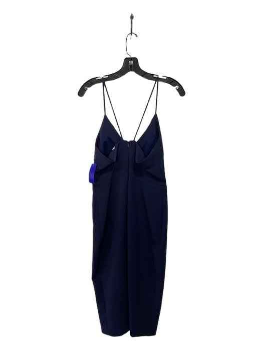 Likely Size 8 Navy Blue Polyester Spaghetti Strap Midi Slit Pencil Dress Navy Blue / 8