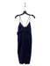 Likely Size 8 Navy Blue Polyester Spaghetti Strap Midi Slit Pencil Dress Navy Blue / 8