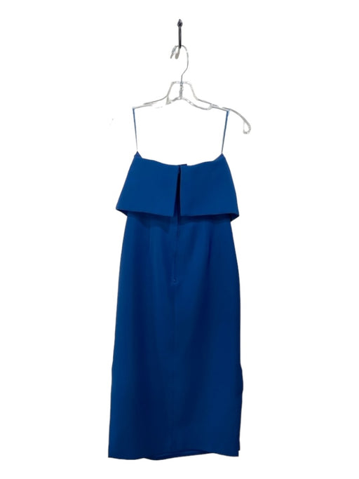 C/Meo Collective Size M Blue Polyester Pop Over Strapless Midi Slits Dress Blue / M