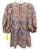 Mille Resort & Travel Size Est L White & Multi Cotton Floral Tie V Neck Top White & Multi / Est L