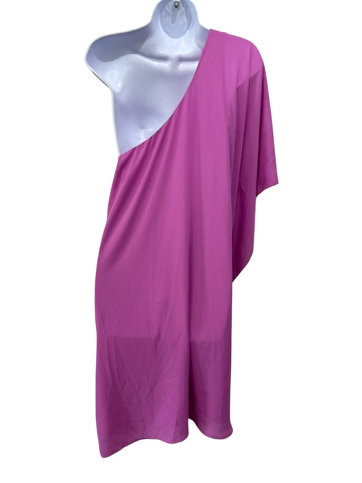 Show Me Your Mumu Size XL Fuchsia Pink Polyester One Shoulder Kaftan Dress Fuchsia Pink / XL