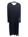 Norma kamali Size M/38 Black Polyester Long Sleeve Maxi Belt Dress Black / M/38