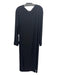 Norma kamali Size M/38 Black Polyester Long Sleeve Maxi Belt Dress Black / M/38