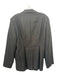 Anine Bing Size L Black Linen 2 Buttons Darted Shoulder Pads Jacket Black / L