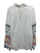 Silvia Tcherassi Size Est L White & Multi Cotton Blend Embroidered Top White & Multi / Est L