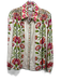 Elizabeth James the Label Size L Pink, Orange, Green Viscose & Linen Blouse Top Pink, Orange, Green / L