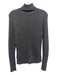 Favorite Daughter Size L Gray Wool Blend Ribbed Front Seam Turtleneck Sweater Gray / L