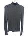 Favorite Daughter Size L Gray Wool Blend Ribbed Front Seam Turtleneck Sweater Gray / L