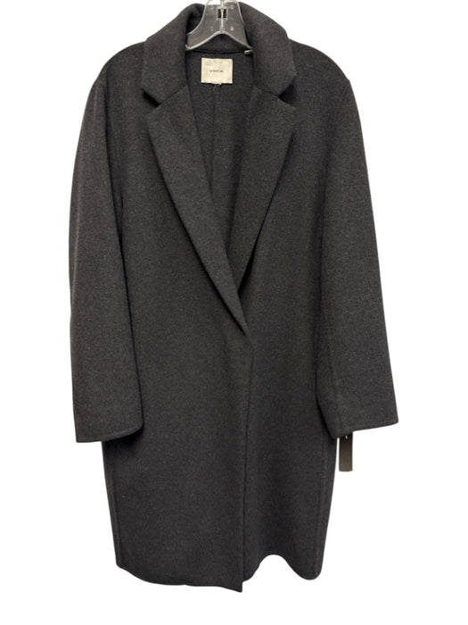 Vince Size L Gray Long Sleeve One Button Coat Gray / L