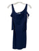 Chiara Boni Size 40 Navy Blue Polyester & Elastane 3/4 Sleeve Stretch Mini Dress Navy Blue / 40