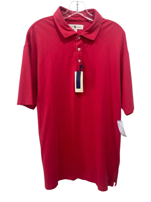 Onward Reserve NWT Size XL Red Cotton Solid Polo Men's Short Sleeve Red / XL