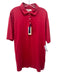 Onward Reserve NWT Size XL Red Cotton Solid Polo Men's Short Sleeve Red / XL