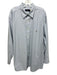 Polo Ralph Lauren Size 2XB Blue & White Cotton Striped Men's Long Sleeve Shirt Blue & White / 2XB
