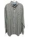 Polo Ralph Lauren Size XXL Gray & White Cotton Striped Men's Long Sleeve Shirt Gray & White / XXL