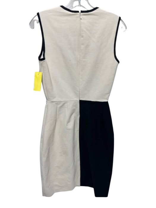 Yigal Azrouel Size 6 White & Black Polyamide & Cotton Sleeveless Textured Dress White & Black / 6