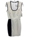 Yigal Azrouel Size 6 White & Black Polyamide & Cotton Sleeveless Textured Dress White & Black / 6