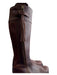 Frye Shoe Size 8.5 Brown Leather Side Zip Almond Toe Knee High Boots Brown / 8.5