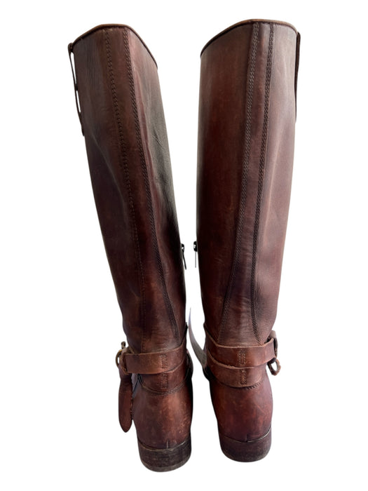 Really Wild Shoe Size 39 Brown Leather Side Zip Tassel Knee High Round Toe Boots Brown / 39