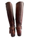 Really Wild Shoe Size 39 Brown Leather Side Zip Tassel Knee High Round Toe Boots Brown / 39
