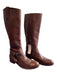 Really Wild Shoe Size 39 Brown Leather Side Zip Tassel Knee High Round Toe Boots Brown / 39