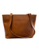 Ghurka Camel Leather 2 Handles Top Zip Interior Pouch Feet Bag Camel / Large