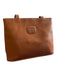 Ghurka Camel Leather 2 Handles Top Zip Interior Pouch Feet Bag Camel / Large