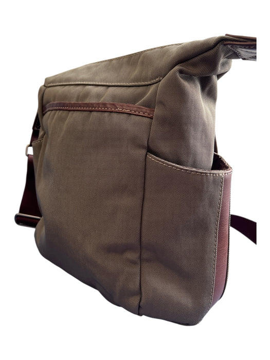 Ellington Army Green Nylon Canvas Leather Shoulder & Crossbody Straps Bag Army Green / S/M