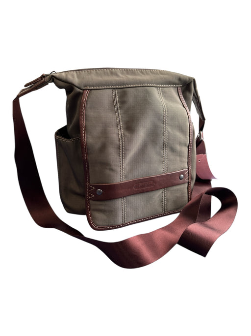 Ellington Army Green Nylon Canvas Leather Shoulder & Crossbody Straps Bag Army Green / S/M