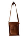 Ghurka Brown Leather Shoulder & Crossbody Top Zip Exterior Pockets Bag Brown / M/L