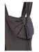 Armani Collection Size 8 Black Polyester Blend Back Zip Square Neck Dress Black / 8
