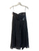 4.collective Size 6 Black Polyester Strapless Pleated Lined boning Dress Black / 6
