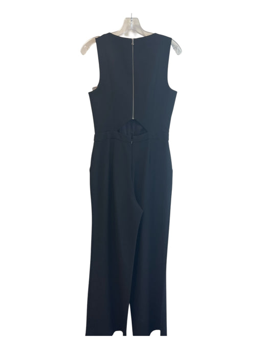 Trina Turk Size 6 Black No Fabric Tag Back Zip Cutout Back Sleeveless Jumpsuit Black / 6