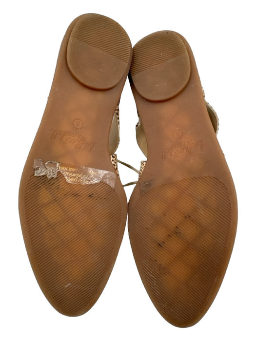 Loeffler Randall Shoe Size 8 Brown & White Cowhide Ponyhair Strappy Flats Brown & White / 8