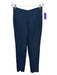 Armani Collezioni Size 4/6 Navy Blue Viscose Blend Waffle Mid Rise Pant Set Navy Blue / 4/6