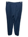 Armani Collezioni Size 4/6 Navy Blue Viscose Blend Waffle Mid Rise Pant Set Navy Blue / 4/6