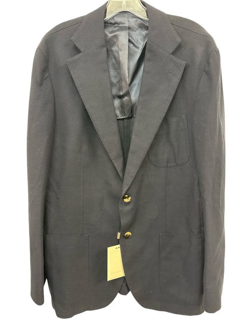 Suitsupply NWT Navy Blue Cotton Solid 2 Button Men's Blazer Navy Blue / 54