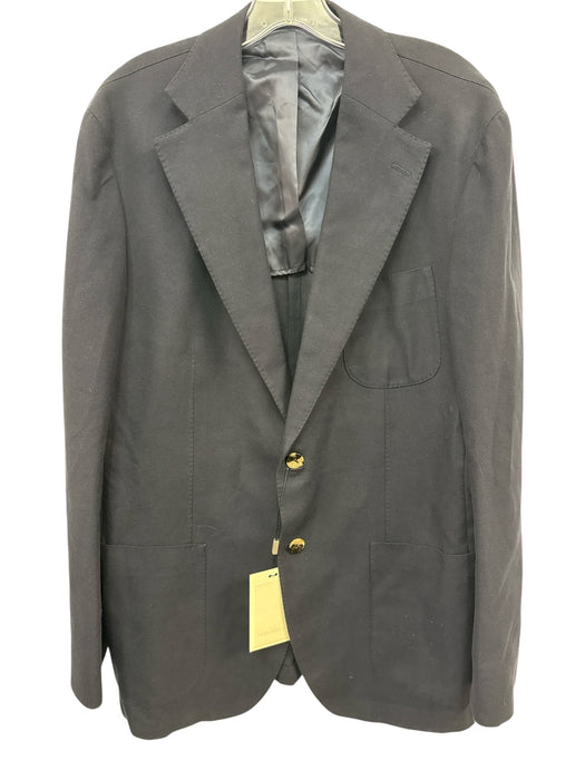 Suitsupply NWT Navy Blue Cotton Solid 2 Button Men's Blazer Navy Blue / 54