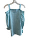 Tyler Boe Size XS Aqua & White Cotton Cold Shoulder Gingham Half Sleeve Top Aqua & White / XS